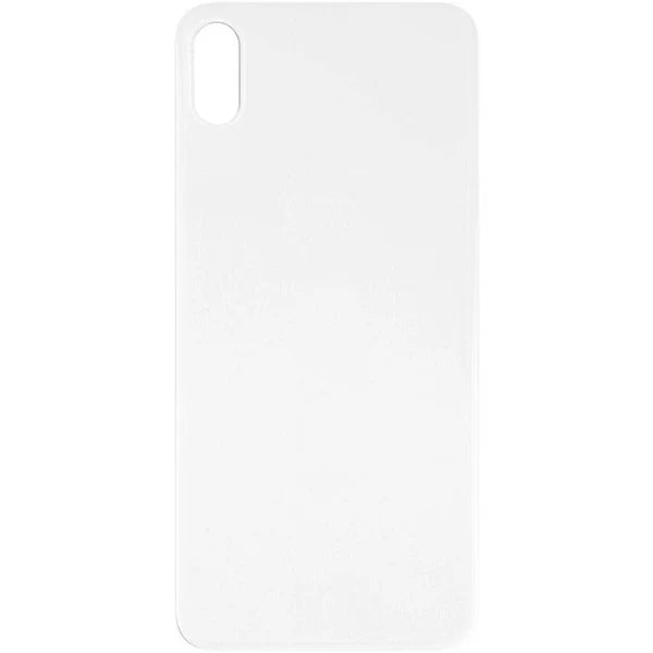 Rear Glass Replacement with Bigger Size Camera Hole Carving for iPhone X (NO LOGO)-White Rear Glass Replacement with Bigger Size Camera Hole Carving for iPhone X (NO LOGO)-White